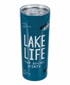 Primitives by Kathy | Blue 'Lake Life' Boat Travel Mug