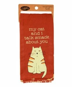 Primitives by Kathy | Rust 'My Cat' Dish Towel Set
