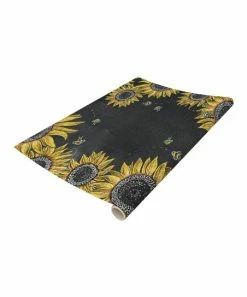 Primitives by Kathy | Black & Yellow Sunflower Table Runner
