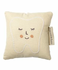 Primitives by Kathy | Beige & Pink 'Please Stop Here' Tooth Fairy Pillow