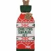 Primitives by Kathy | Red & Green 'Survival Kit' Nordic Knit Bottle Bag
