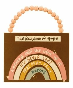Primitives by Kathy | Brown Multicolor 'Hope' Ornament