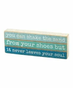 Primitives by Kathy | Blue 'Your Soul' Block Sign