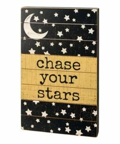 Primitives by Kathy | Blue & Yellow 'Your Stars' Block Sign