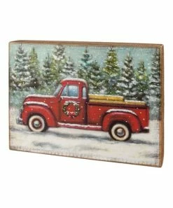 Primitives by Kathy | Red Truck Box Sign