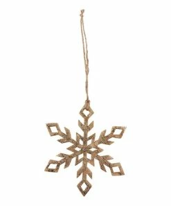 Primitives by Kathy | Goldtone Snowflake Ornament