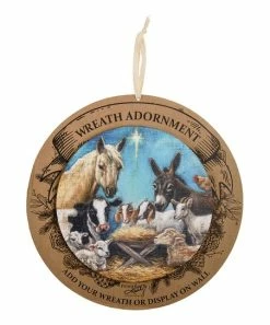 Primitives by Kathy | Blue Nativity Wreath Insert