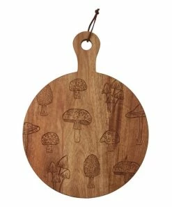 Primitives by Kathy | Brown Mushroom Round Cutting Board