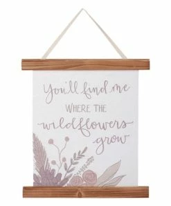 Primitives by Kathy | Brown & White Floral 'You'll Find Me' Wall Sign