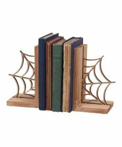 Primitives by Kathy | Brown Cobweb Bookends