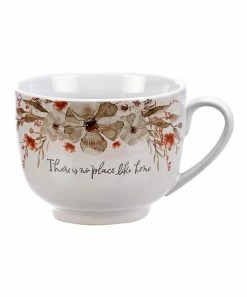 Primitives by Kathy | White & Pink Floral 'No Place Like Home' Mug
