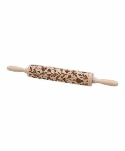 Primitives by Kathy | Brown Floral Rolling Pin
