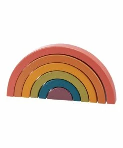 Primitives by Kathy | Orange Rainbow Nesting Puzzle Toy