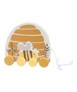 Primitives by Kathy | Yellow Bee Pull Toy