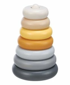 Primitives by Kathy | Gray & Yellow Ring Stacking Toy