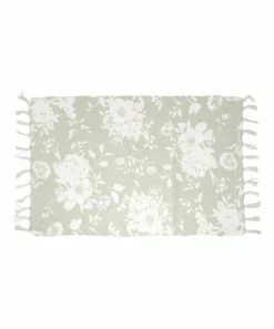 Primitives by Kathy | Green & White Floral Rug