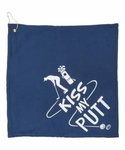 Primitives by Kathy | Navy 'Kiss My Putt' Golf Towel