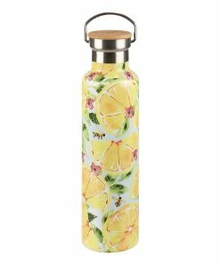 Primitives by Kathy | Yellow Lemon Pucker Up Insulated Water Bottle