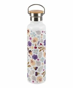 Primitives by Kathy | White & Purple Floral Insulated Water Bottle