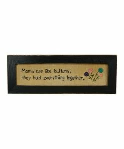 Primitives by Kathy | 'Moms Like Buttons' Framed Wall Art