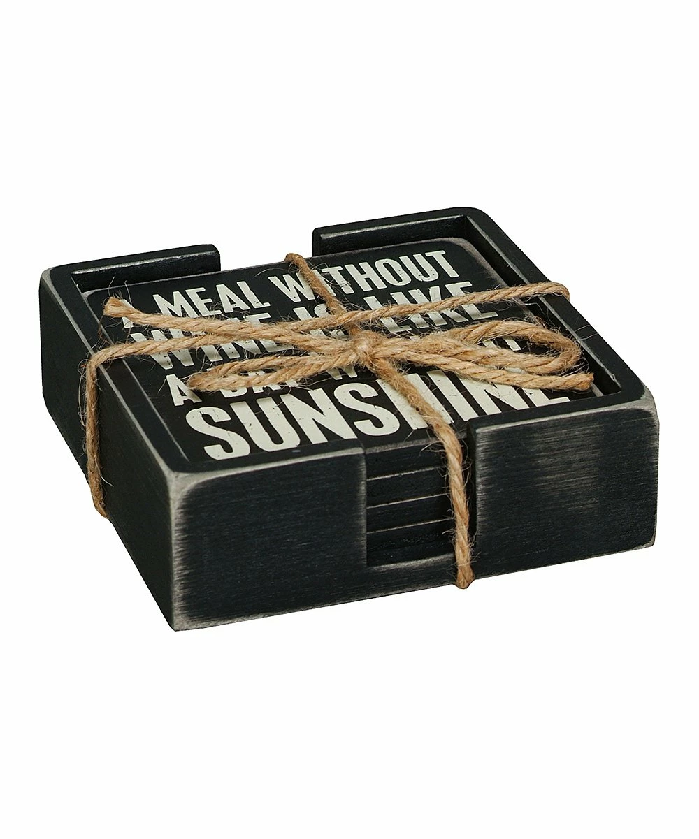 Primitives by Kathy | Wine Box Coaster Set - Image 2