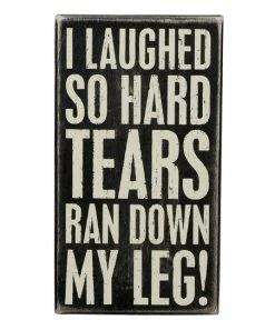 Primitives by Kathy | 'Laugh So Hard' Block Sign