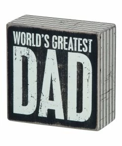 Primitives by Kathy | 'Greatest Dad' Box Sign