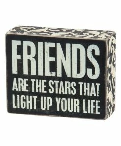 Primitives by Kathy | 'Friends Are Stars' Block Sign