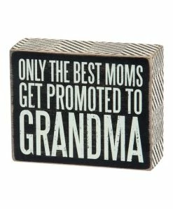 Primitives by Kathy | 'Promoted to Grandma' Box Sign