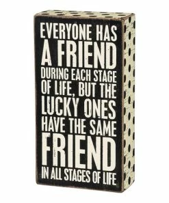 Primitives by Kathy | Black 'In all Stages of Life' Box Sign