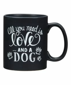 Primitives by Kathy | 'Love and a Dog' Chalk Mug