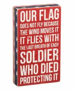 Primitives by Kathy | 'Our Flag' Box Sign