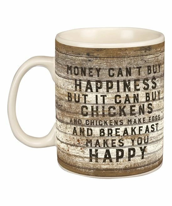 Primitives by Kathy | 'Buy Chickens' Stoneware Mug