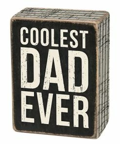 Primitives by Kathy | 'Coolest Dad Ever' Wood Box Sign