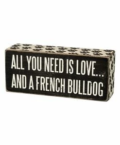 Primitives by Kathy | 'French Bulldog' Box Sign