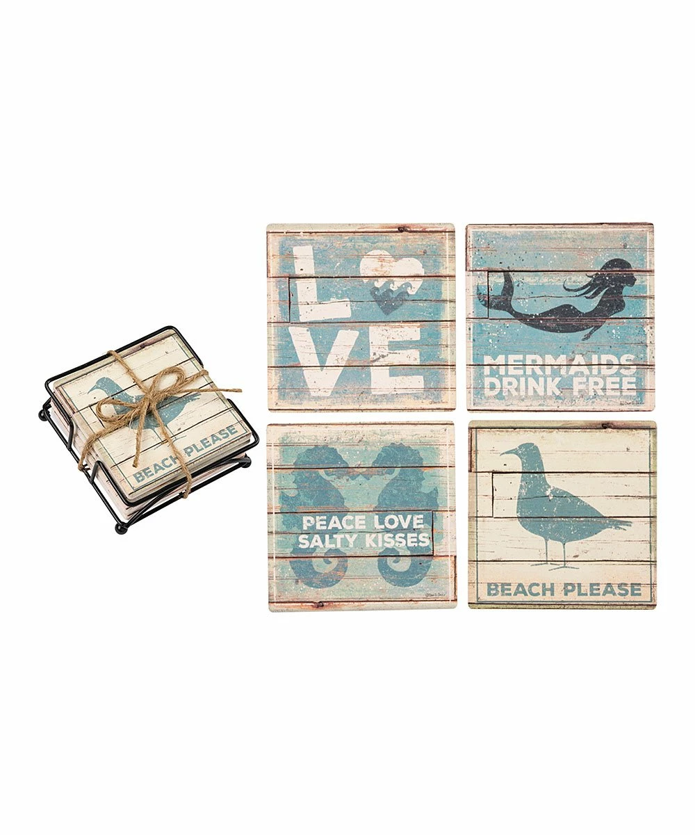 Primitives by Kathy | Beach Coaster Set - Image 2