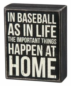 Primitives by Kathy | 'In Baseball As in Life' Box Sign
