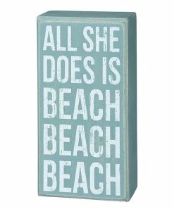Primitives by Kathy | 'Beach Beach' Box Sign