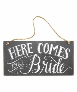 Primitives by Kathy | 'Here Comes the Bride' Chalk Sign
