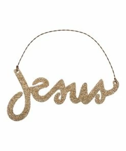 Primitives by Kathy | 'Jesus' Tin Word Ornament