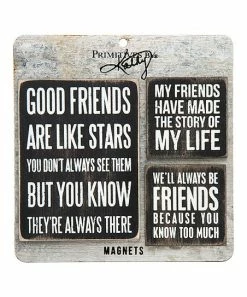 Primitives by Kathy | 'Good Friends' Magnet - Set of Three