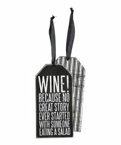 Primitives by Kathy | 'Wine Because' Bottle Gift Tag