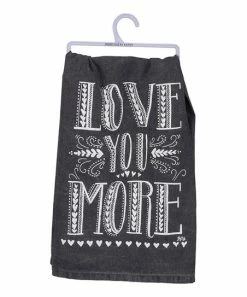 Primitives by Kathy | 'Love You More' Dishtowel