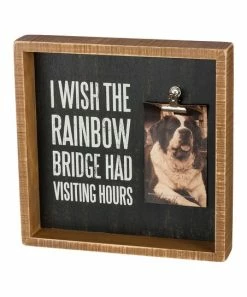 Primitives by Kathy | 'Rainbow Bridge' Photo-Clip Block Sign