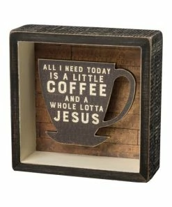 Primitives by Kathy | 'A Little Coffee' Box Sign