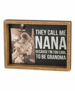 Primitives by Kathy | 'They Call Me Nana' Photo Clip Block Sign
