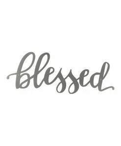 Primitives by Kathy | 'Blessed' Cursive Metal Wall Art
