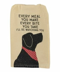 Primitives by Kathy | 'I'll Be Watching You' Dish Towel