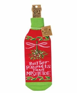 Primitives by Kathy | 'Better Results Than Mistletoe' Bottle Cover
