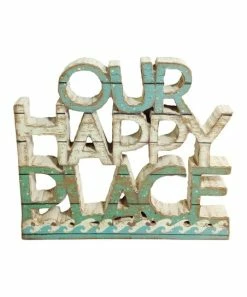 Primitives by Kathy | 'Our Happy Place' Block Sign